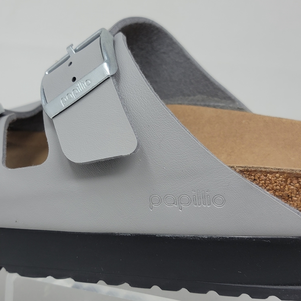 Birkenstock Arizona Flex Platform Womens US Size 9 Narrow Sandals Stone Coin NWB - Picture 7 of 10